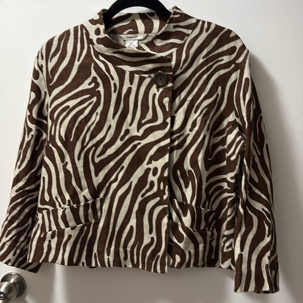 Edward 100% Vintage Linen Short Jacket L